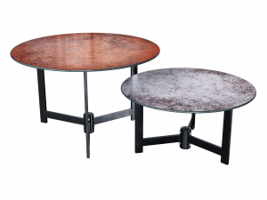 halmar twins set of 2 coffee tables gray - brown 3D Model