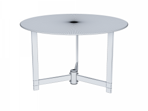halmar twins set of 2 coffee tables gray - brown 3D Model