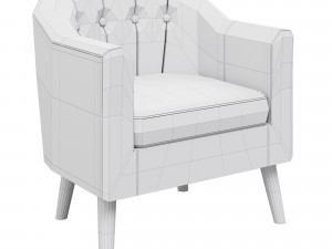 halmar armchair marshal 3D Model