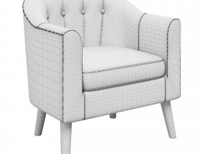 halmar armchair marshal 3D Model