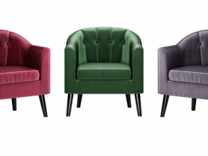 halmar armchair marshal 3D Model