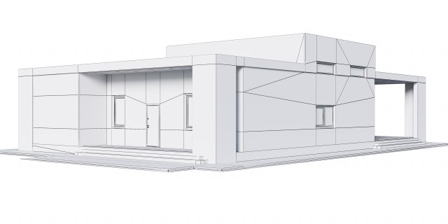 private house 3D Model in Buildings 3DExport
