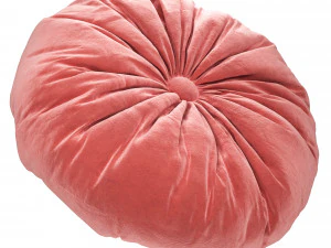 set of round decorative pillows 3D Model