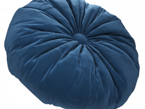set of round decorative pillows 3D 模型