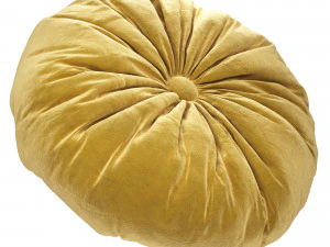 set of round decorative pillows 3D Model