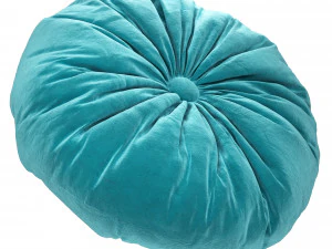 set of round decorative pillows 3D Model