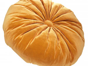 set of round decorative pillows 3D Model