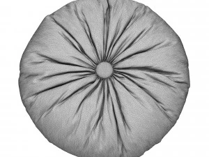 set of round decorative pillows 3D Model