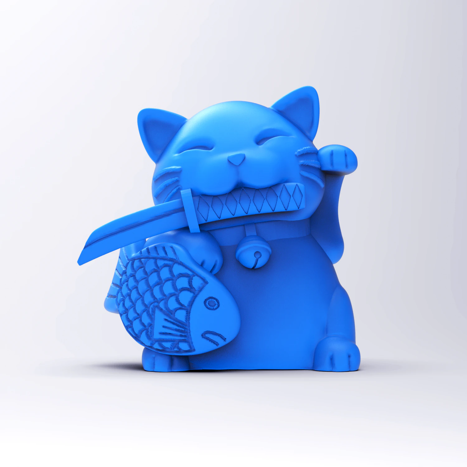 maneki neko - lucky cat 3D Print Model .c4d .max .obj .3ds .fbx .stl .blend 