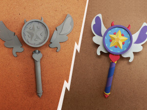 star vs the forces of evil season 3 magic wand 3D 프린트 모델