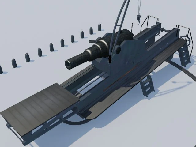 blakely 500 pdr 3D Model .c4d .max .obj .3ds .fbx .stl .blend 