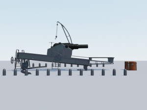 blakely 500 pdr Modèle 3D