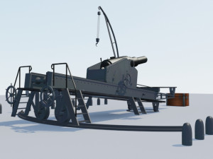 blakely 500 pdr Modèle 3D