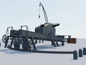 blakely 500 pdr 3D Model
