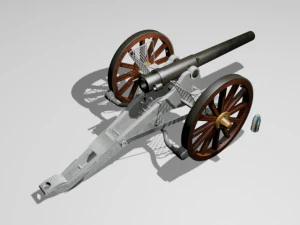 Krupp 1880 war of the pacific 3D Print Model