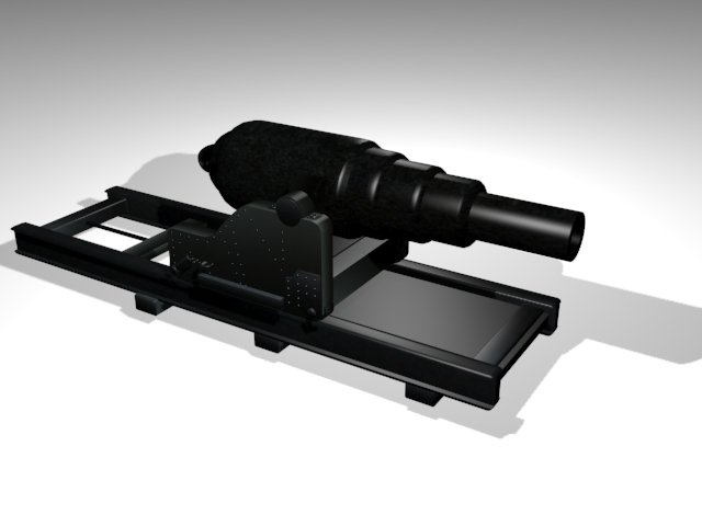 Armstrong 150 pdr stl printable naval cannon 1879 Model Cetak 3D .c4d .max .obj .3ds .fbx .stl .blend 