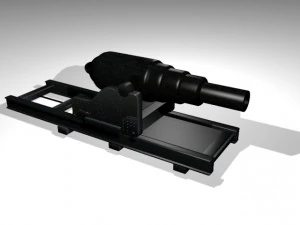 Cannone navale Armstrong 150 pdr stl stampabile 1879 Modello di stampa 3D