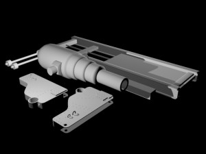 Armstrong 150 pdr stl printable naval cannon 1879 Model Cetak 3D