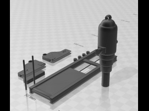 Armstrong 150 pdr stl printable naval cannon 1879 Model Cetak 3D