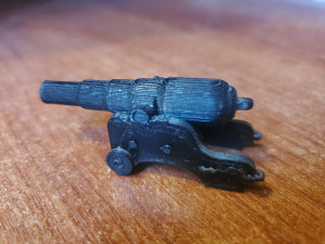 Armstrong 150 pdr stl printable naval cannon 1879 Model Cetak 3D