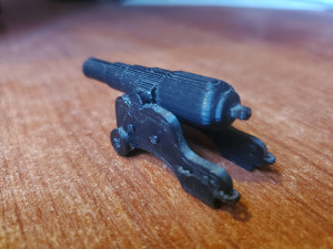 Armstrong 150 pdr stl printable naval cannon 1879 Model Cetak 3D