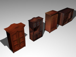 old furnitures xix century 3D Model