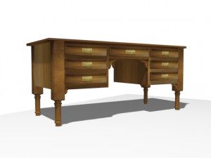old desks xix century 3D Модель