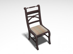 chairs old and rustic models 3D Model