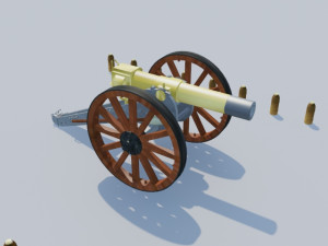 grieve cannon 1880 peru stl 3D-printmodel