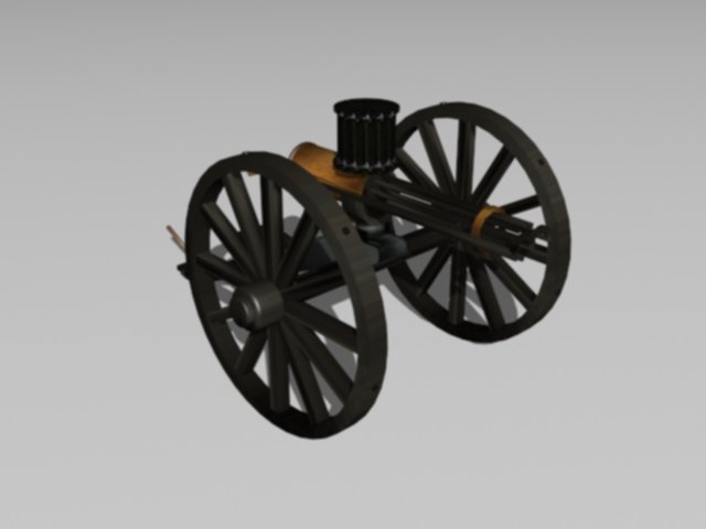 gatling Modèles 3D en vedette .c4d .max .obj .3ds .fbx .stl .blend 