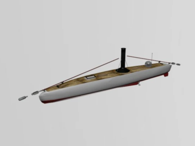 torpedo steamboat alianza 3D Print Model .c4d .max .obj .3ds .fbx .stl .blend