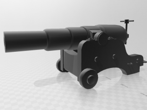 armstrong 40 pdr from huascar 3D-printmodel
