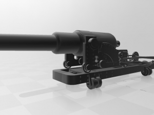 armstrong cannon 117 pdr from chilean magallanes 3D-printmodel