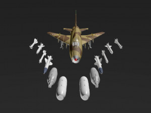 sukhoi 17 peru fap 3D Model