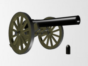 Parrot rifle 30pdr 3ds max -printable stl 3D Модель