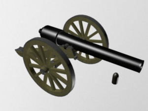 Parrot rifle 30pdr 3ds max -printable stl 3D Модель