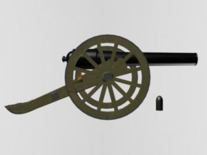 Parrot rifle 30pdr 3ds max -printable stl 3D Модель