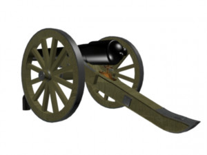 Parrot rifle 30pdr 3ds max -printable stl 3D Модель