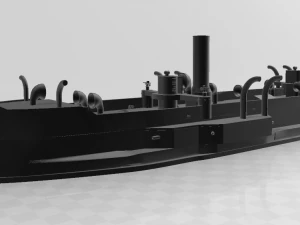 залізний фрегат cochrane 3d stl війна на тихому океані 3D Принт Модель