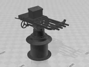 gatling nordenfelt machine 3D Print Model