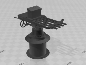 gatling nordenfelt machine 3D Print Model