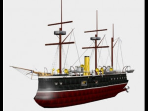 ironclad frigate cochrane 3d 3D Models