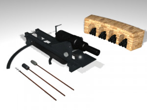 vavasseur cannon 250 pdr 3D Модель