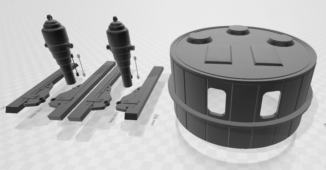 huascar coles artillery tower 3D Print Model .c4d .max .obj .3ds .fbx .stl .blend 