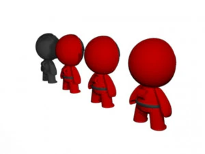 squid game chibi for key chain 3D Print Model