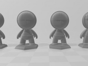 squid game chibi for key chain 3D Baskı Modeli