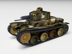LTP Peru 1941 Leichter peruanischer Panzer 3D Druckmodell