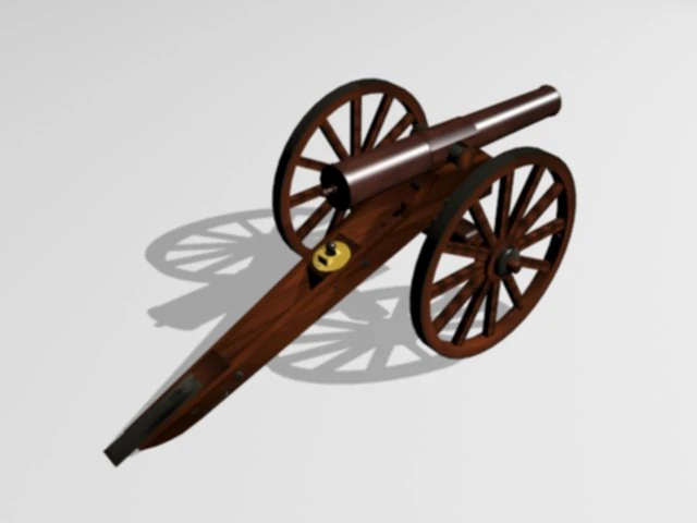 Blakely Artillery 4 9 pdr 3D Print Model .c4d .max .obj .3ds .fbx .stl .blend