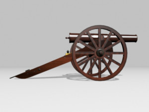 Blakely Artillery 4 9 pdr Modèles 3D en vedette