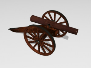 Blakely Artillery 4 9 pdr Modèles 3D en vedette